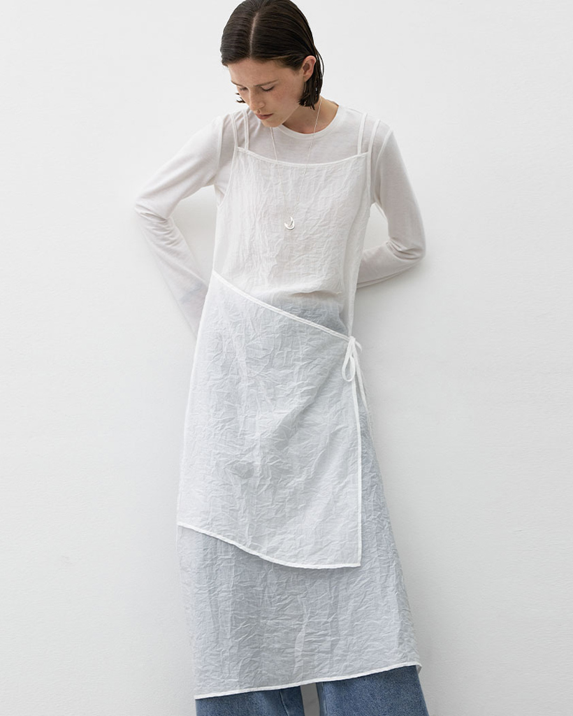 (OP-6305)LINDA STRING SHEER LAYERED DRESS