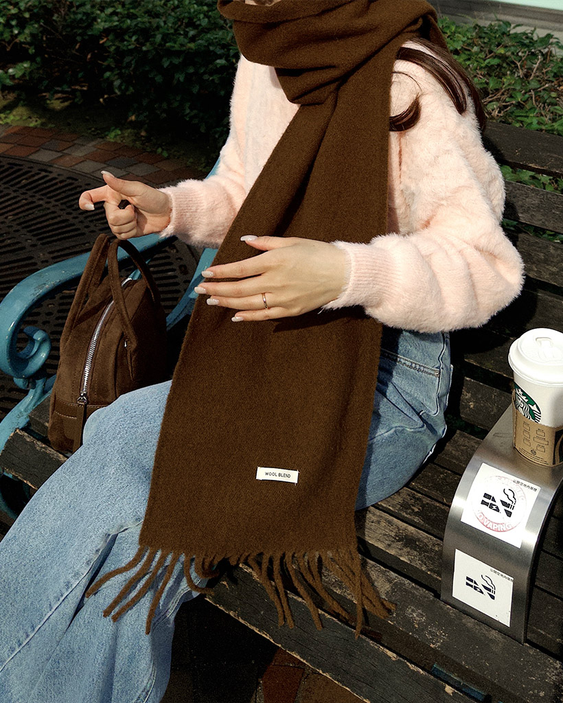 ベーシックウールマフラー