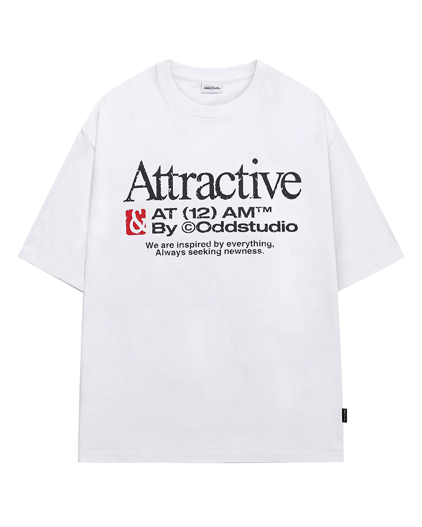 Attractive Graphic Overfit T-shirt - WHITE | ファッション