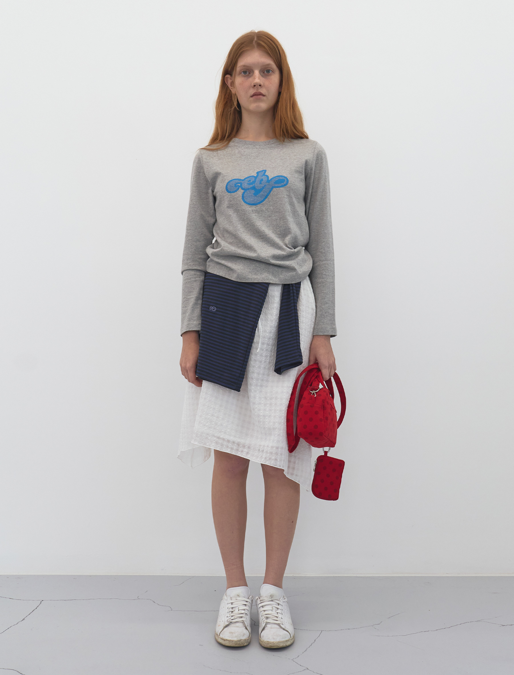 「2月下旬予約配送」Dotted Small Hand Bag (Red)