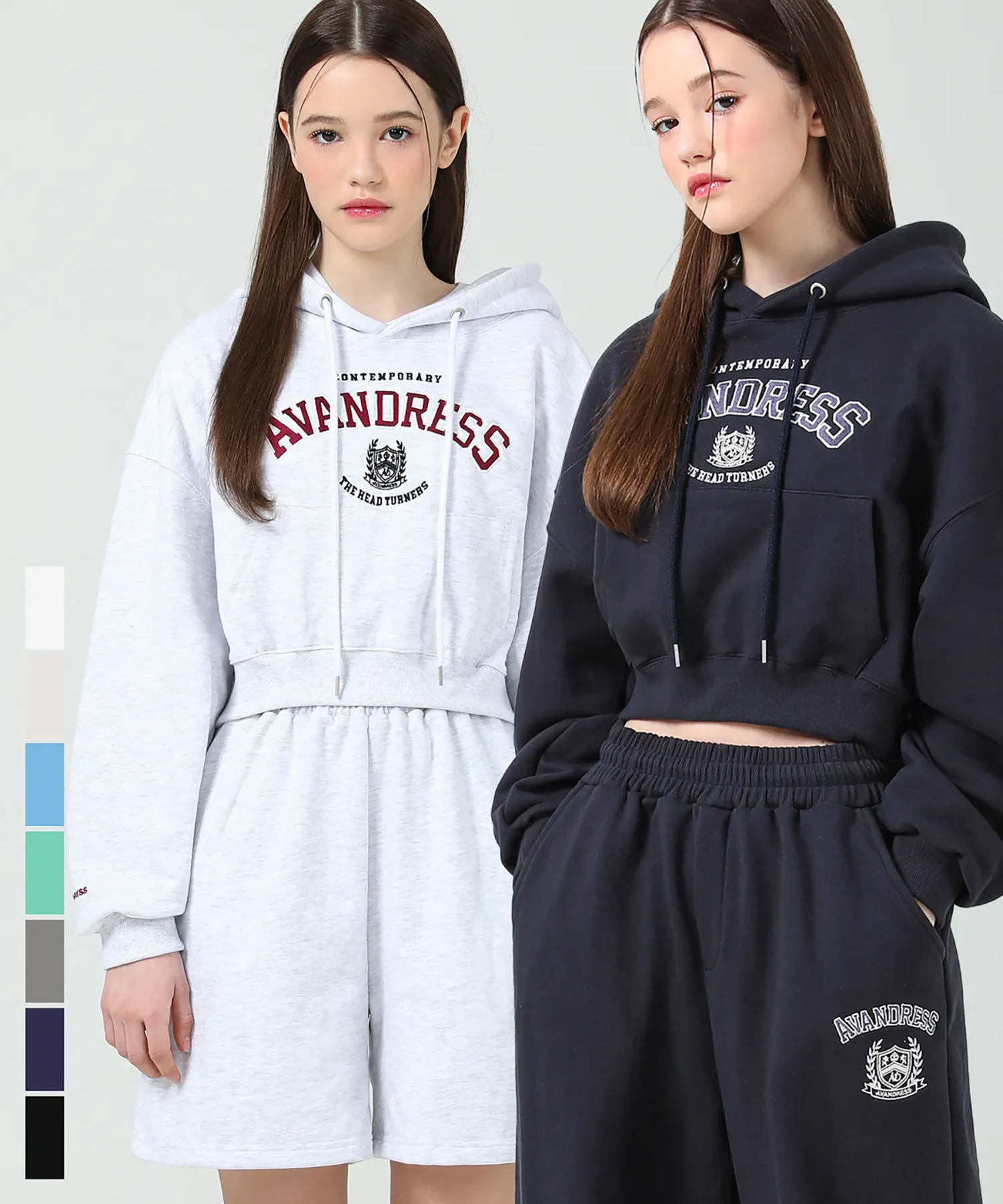 royal crop hoody - 6COL