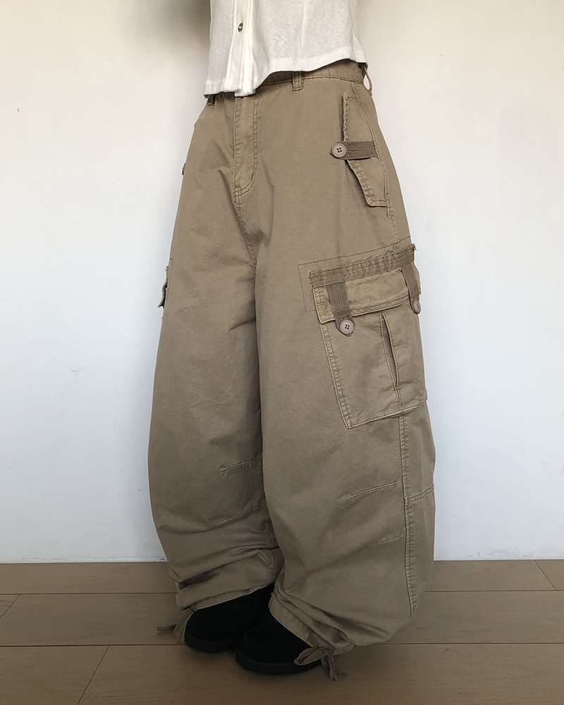 マルチポケットワイドカーゴパンツ | ファッション通販サイト NUGU