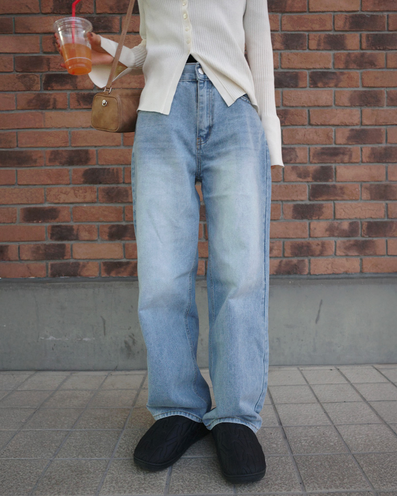 ワイドデニムパンツ