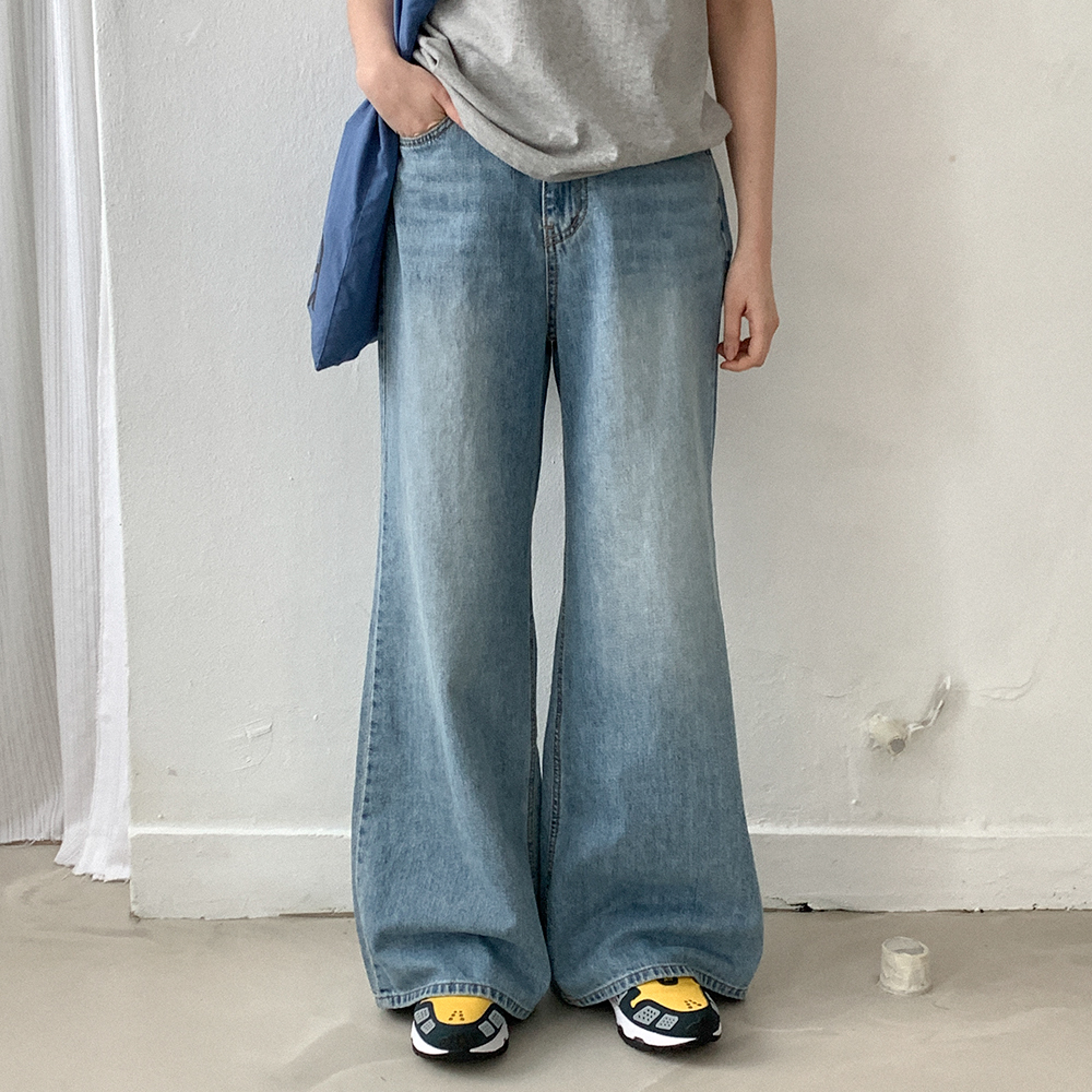 ワイドデニムパンツ