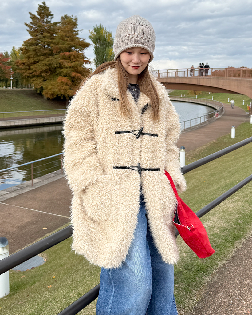 エコファーロングコート | ファッション通販サイト NUGU