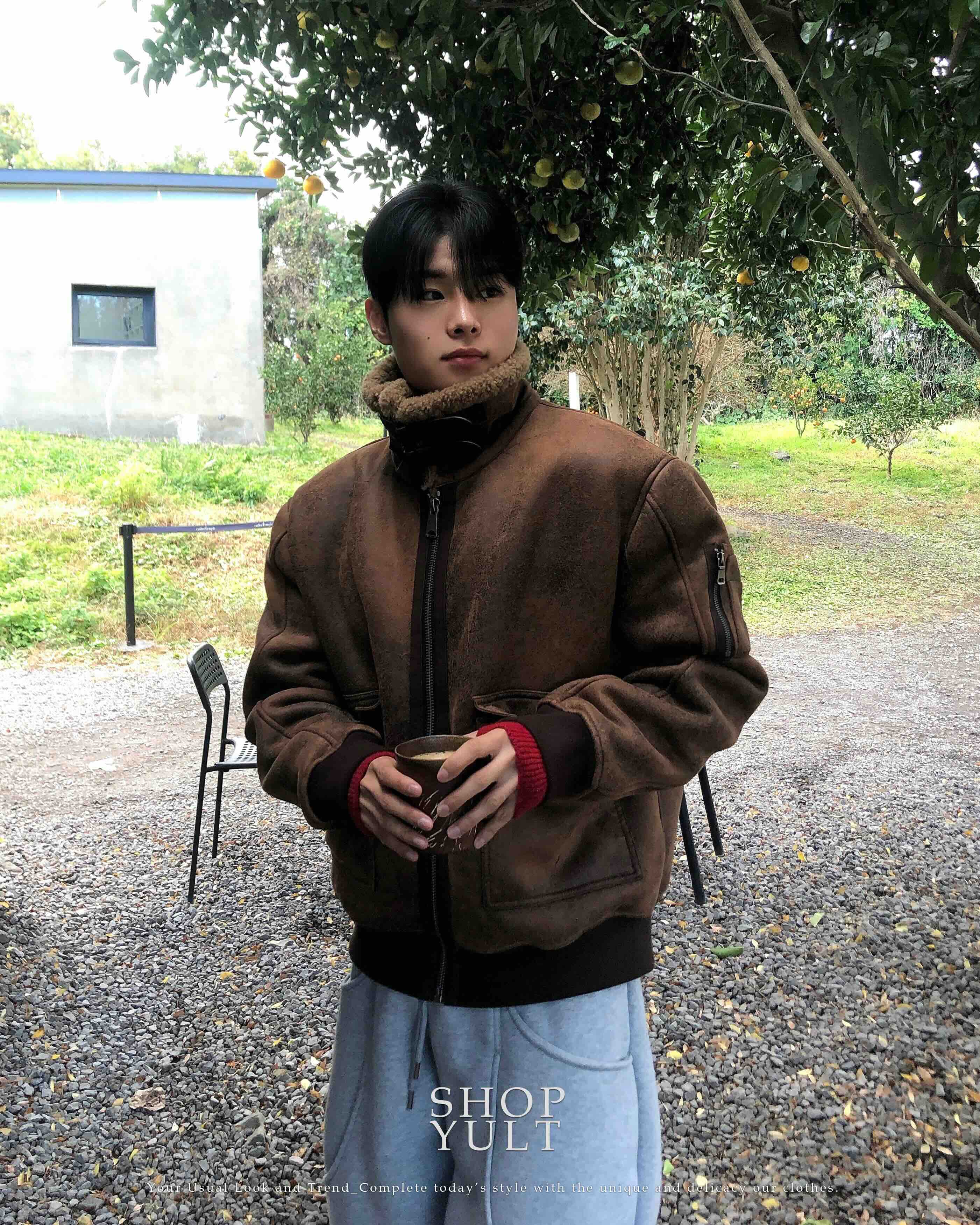 (2 color) ヴィンテージ ムートン ジャケット