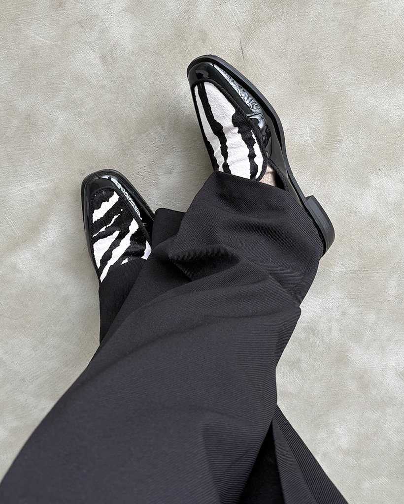 ゼブラ柄ローファー WEejun's ゼブラ柄 ローファー