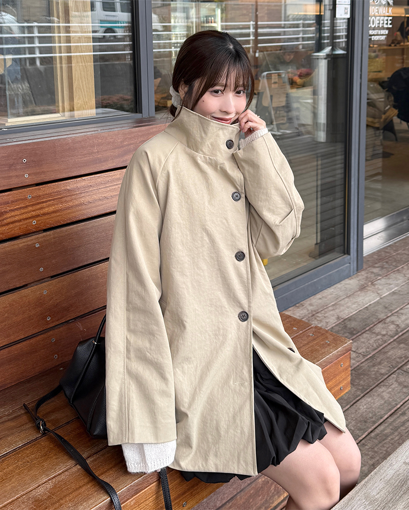 ミドル丈トレンチジャケット