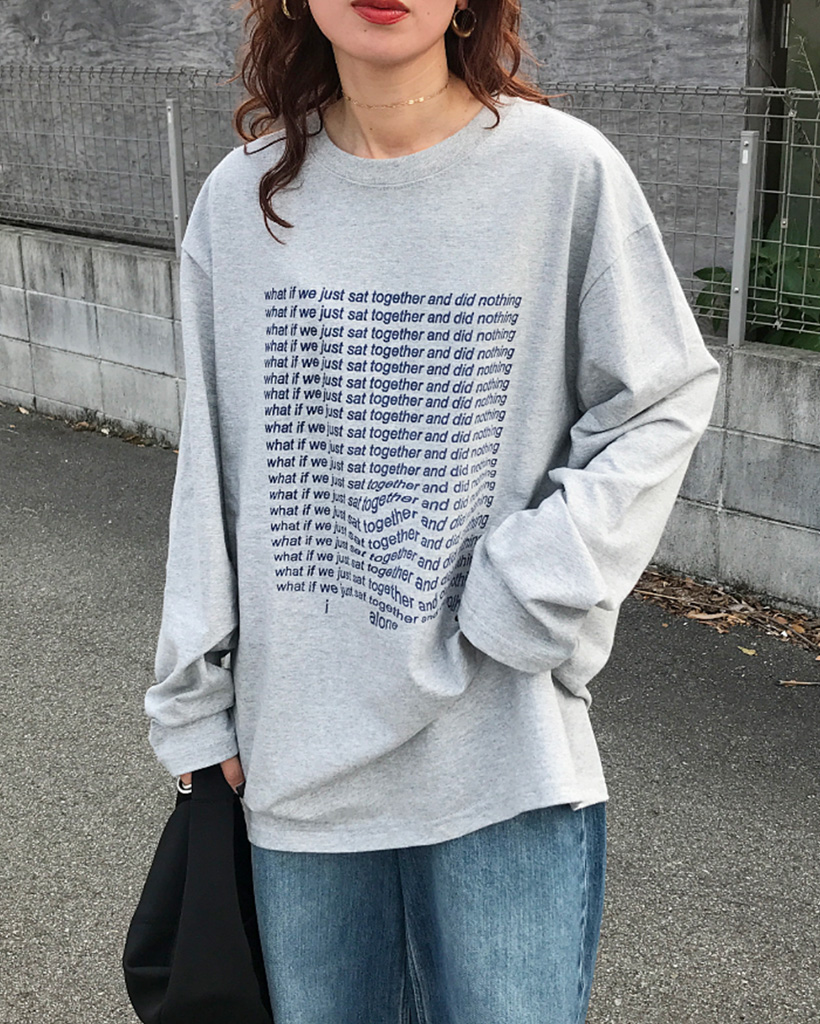 nitraid BLUNT GIRL グレー 長袖Tシャツ nitraid BLUNT GIRL グレー 長袖Tシャツ