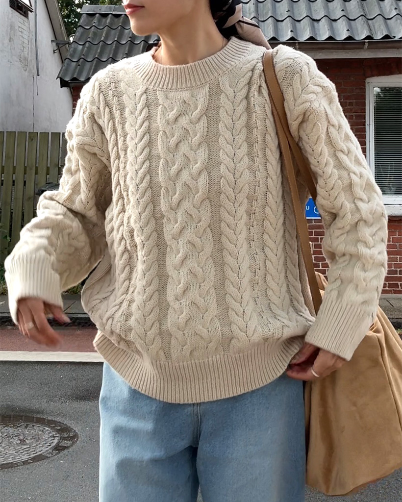 #FR2 GOLF レディース　ニット　ベージュ Virtye Turtleneck Sweater | GUESS Factory