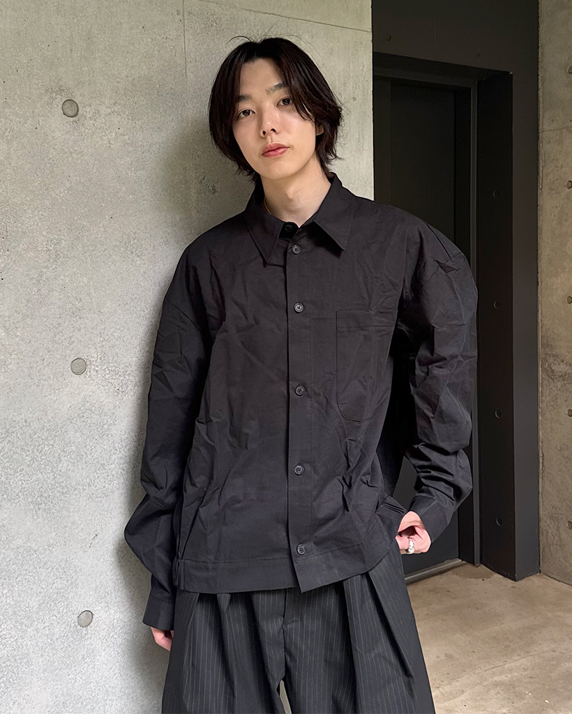 シンプルカラーシャツジャケット