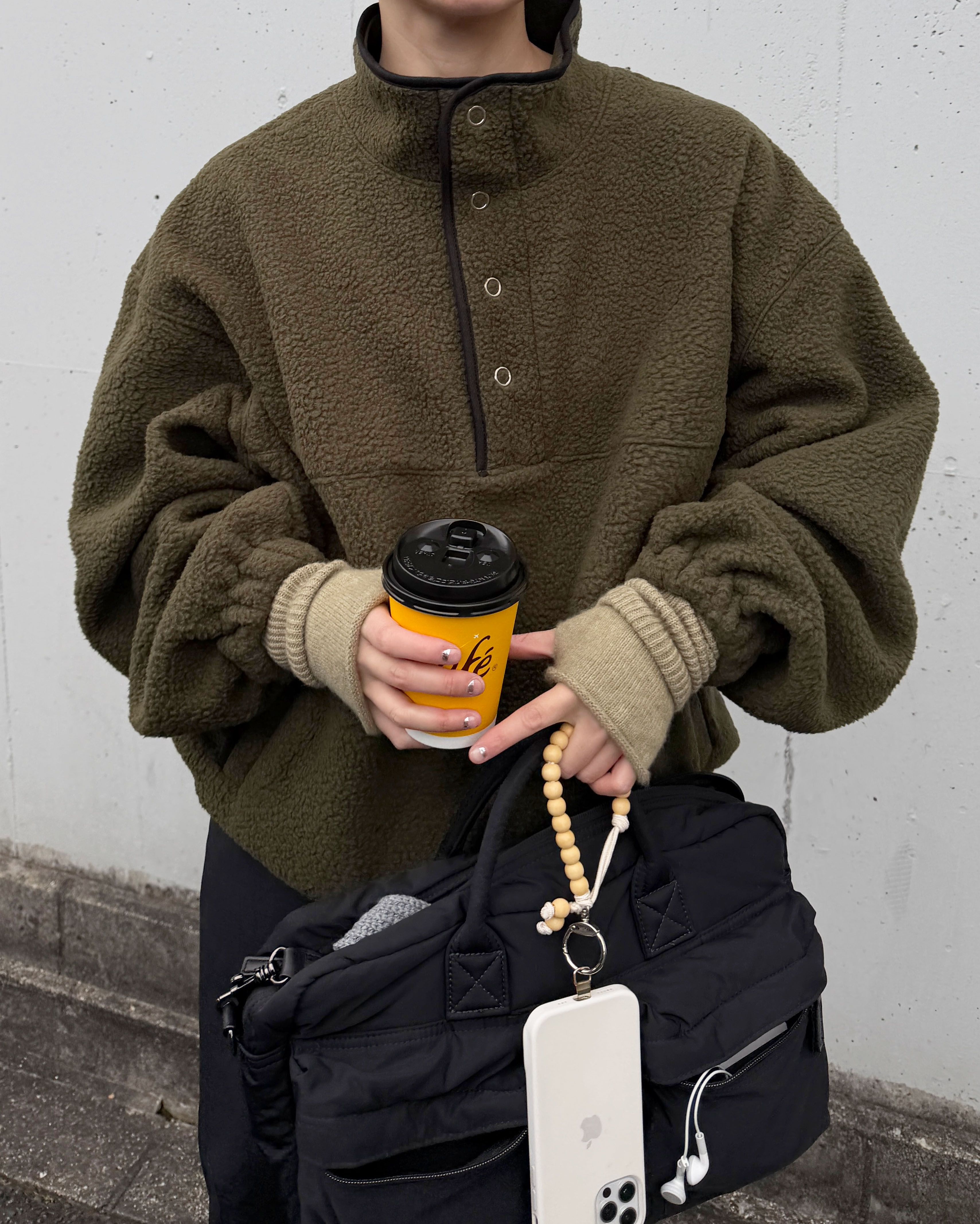 フリースアノラック