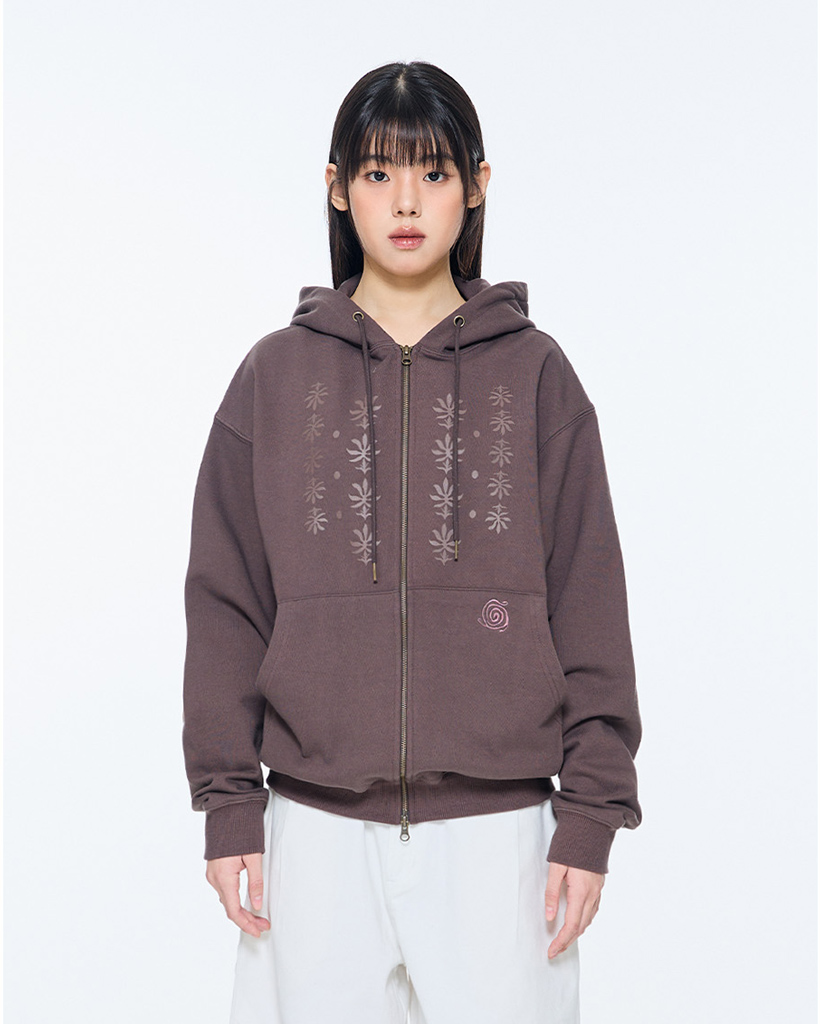 TCM ethnic hooded zip-up (brown) | ファッション通販サイト NUGU