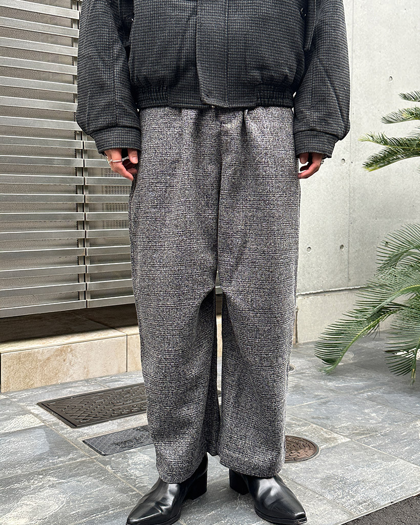 ウールワイドスラックス