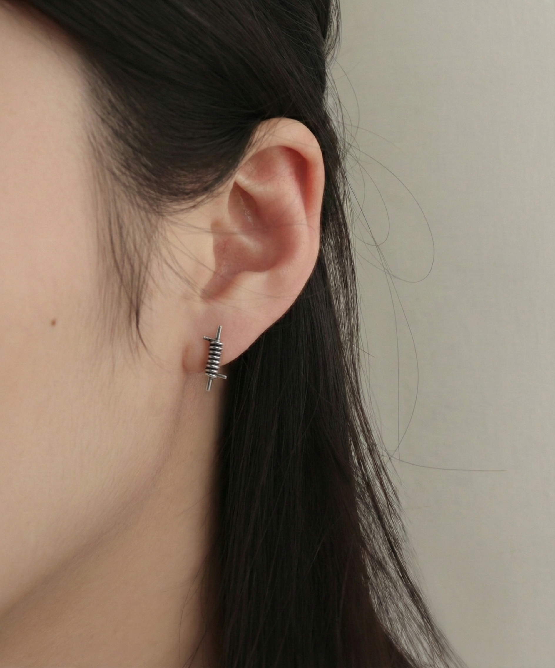 シルバー925コイルピアス