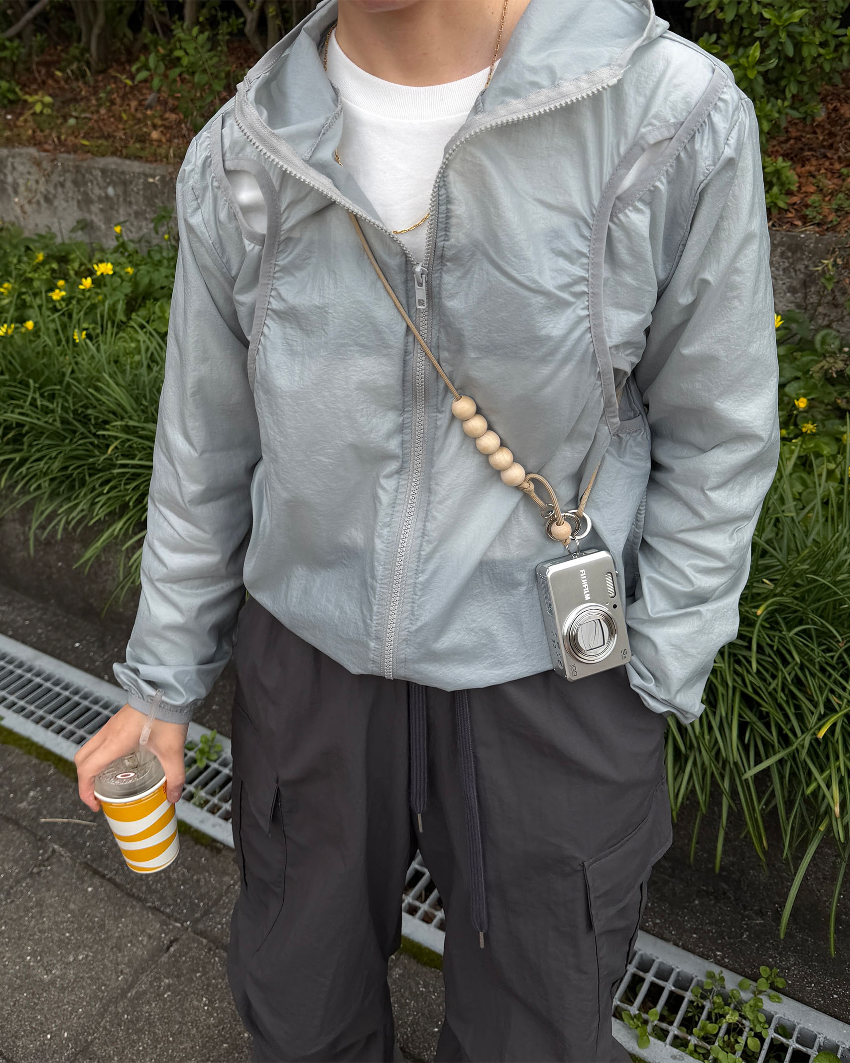 グロッシーウィンドブレーカー ジャケット