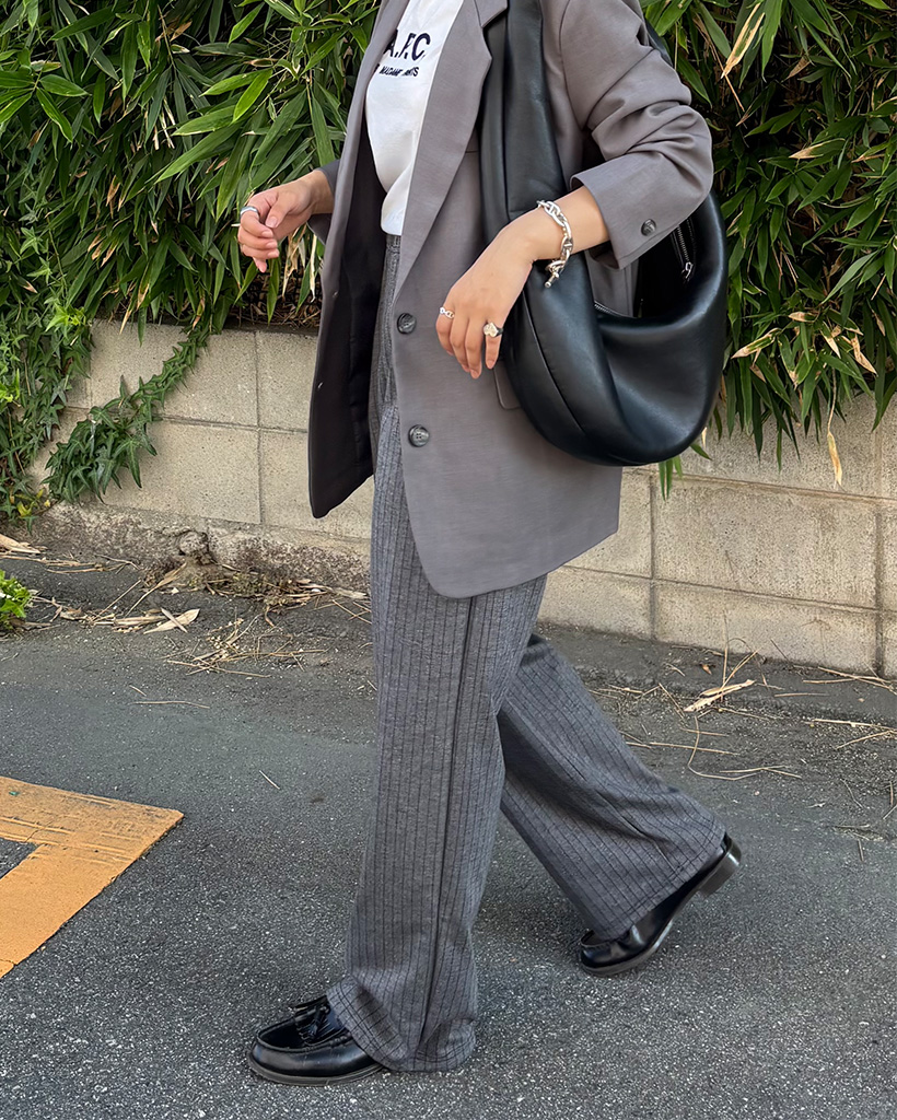 ボーダーイージーパンツ