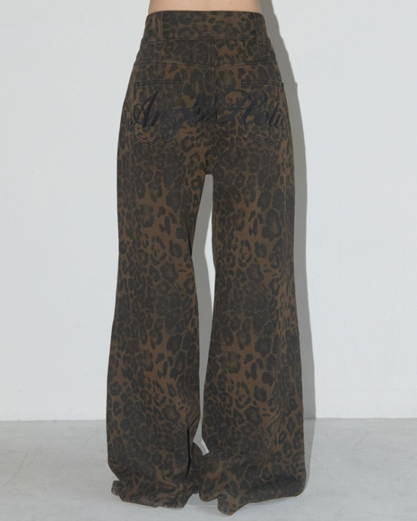 パンツ Leopard Bootcut Pants (KHAKI GRAY) Influencer pick] Leopard Boots Cut Pants (Khaki Gray