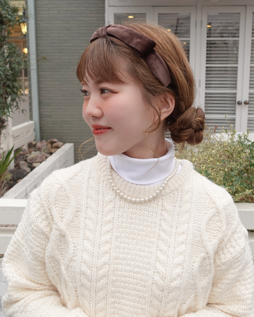 ベルベットリボンヘアバンド