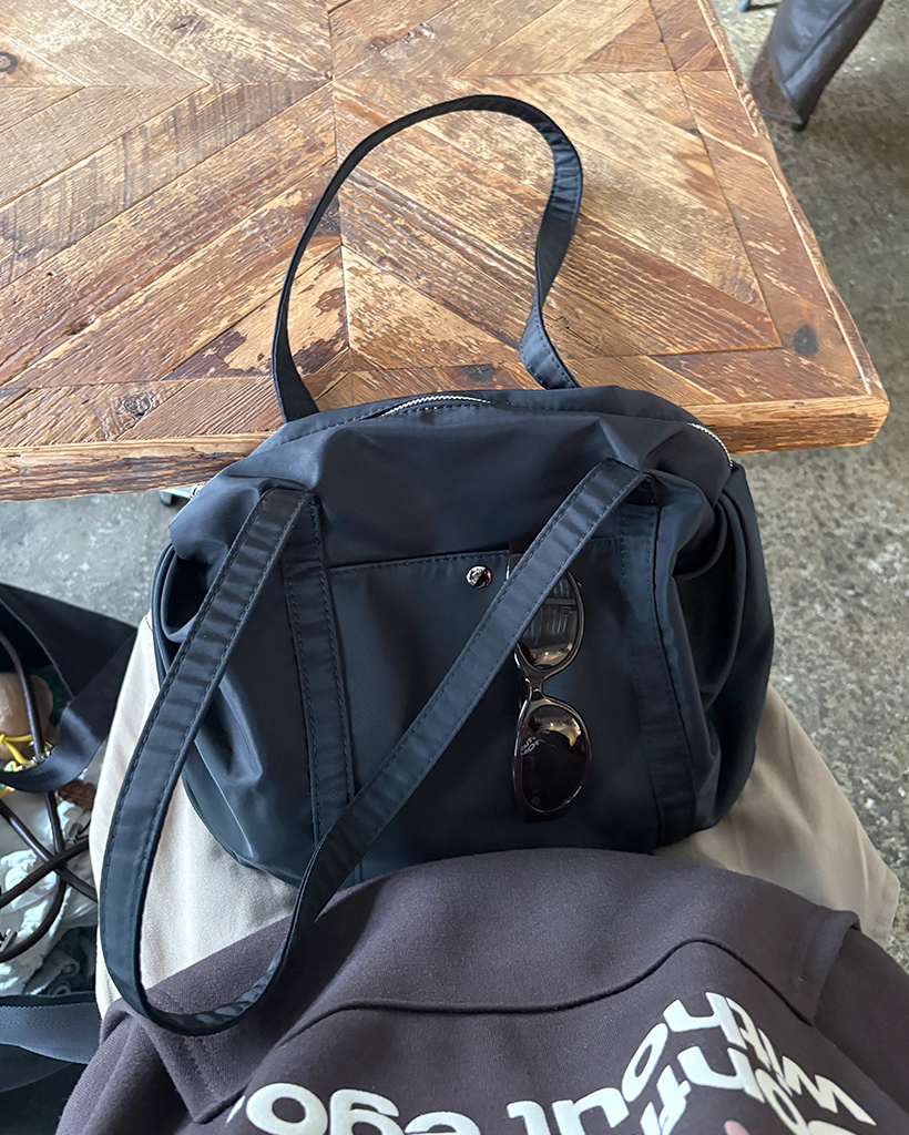 シンプルラウンドトートバッグ