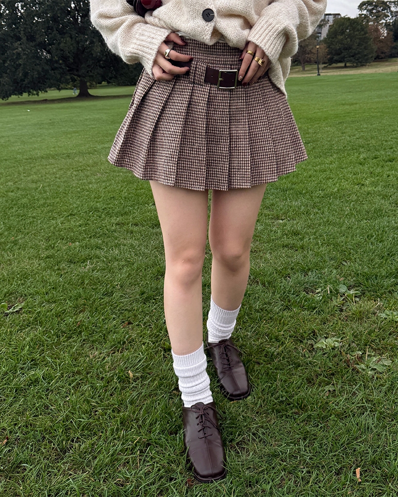 チェックプリーツマイクロミニスカート | ファッション通販サイト NUGU