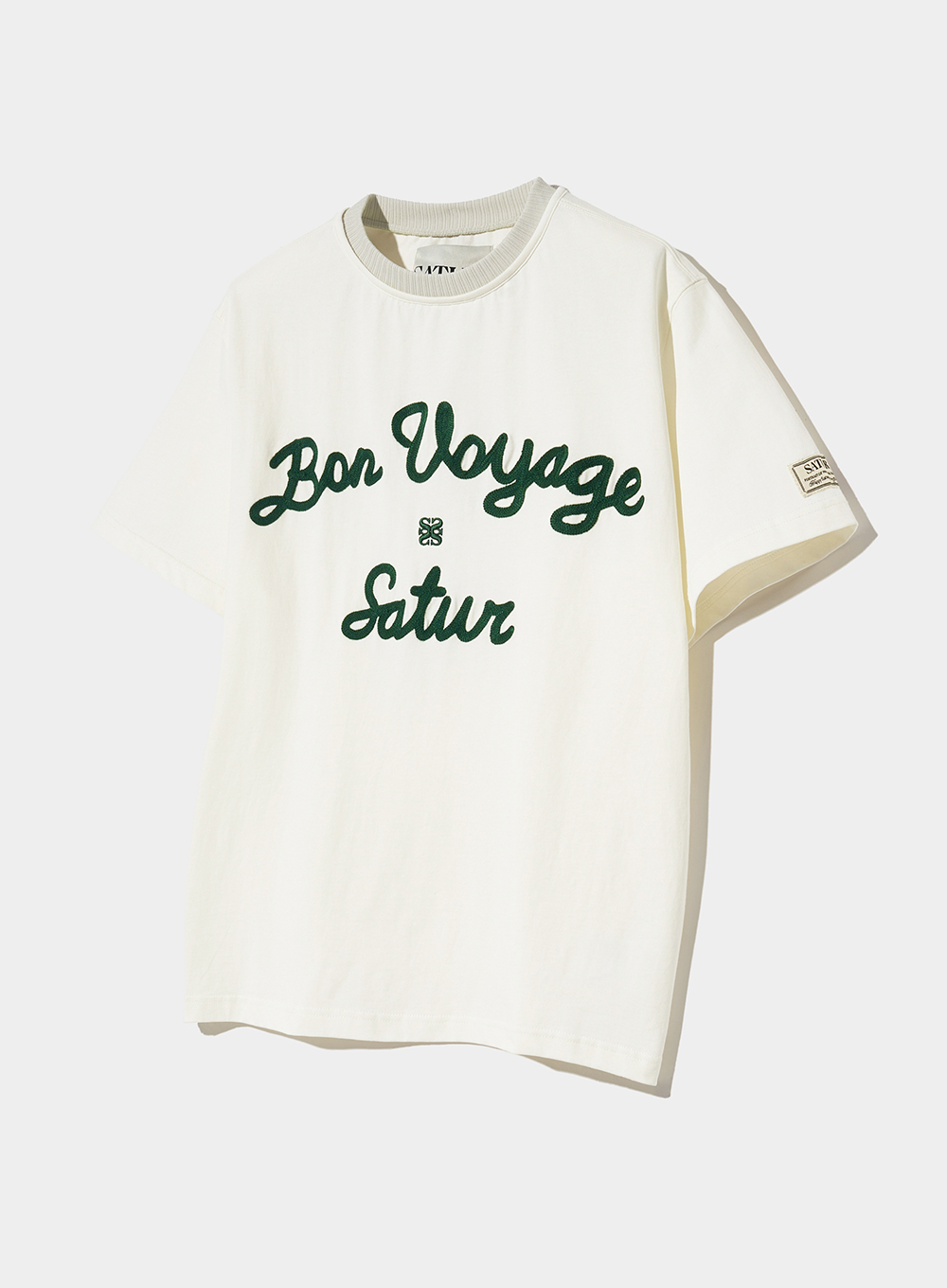 Satur Logo Voyage T-Shirt - Ivory Orange | ファッション通販