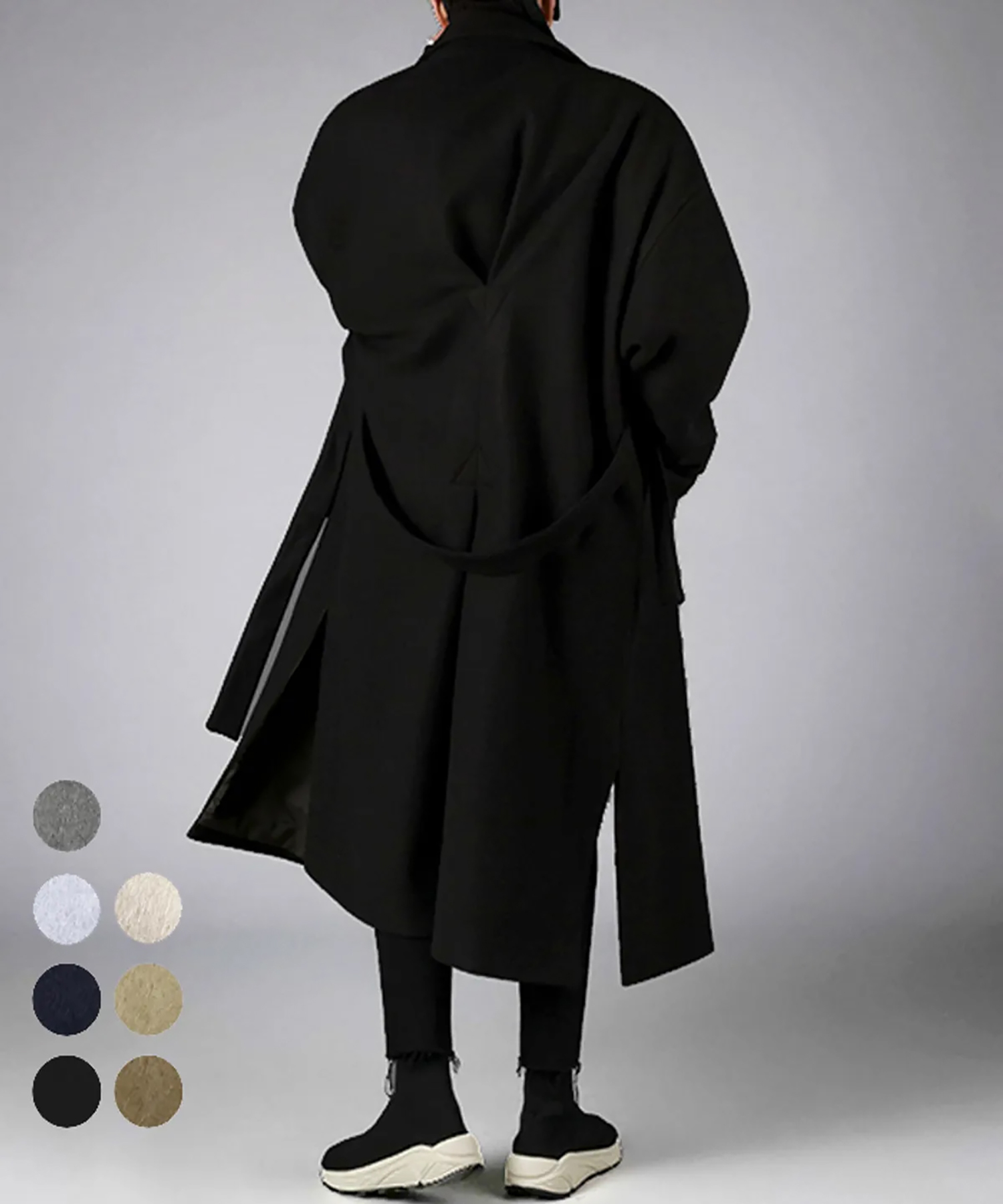 UNISEX FRENCH LONG GOWN OVERFIT COAT 7 COLORS