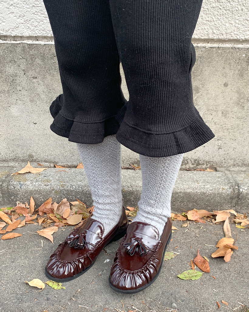 クラシックリンクルテスローファー