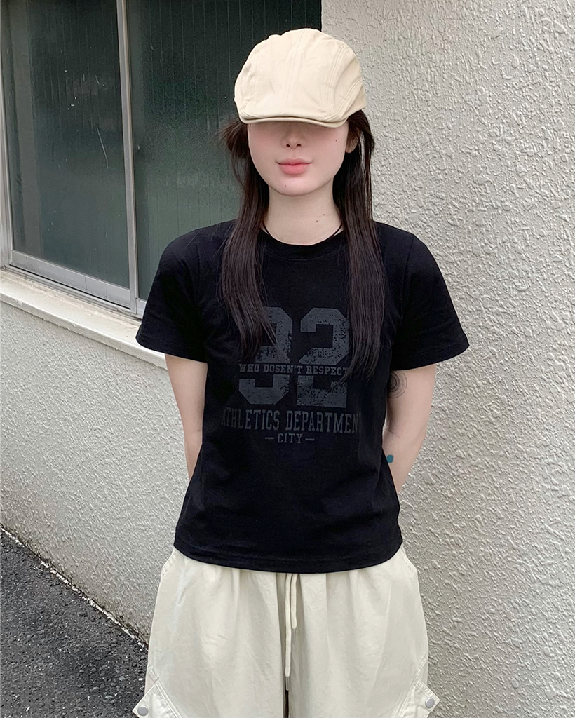 32レタリング半袖Tシャツ