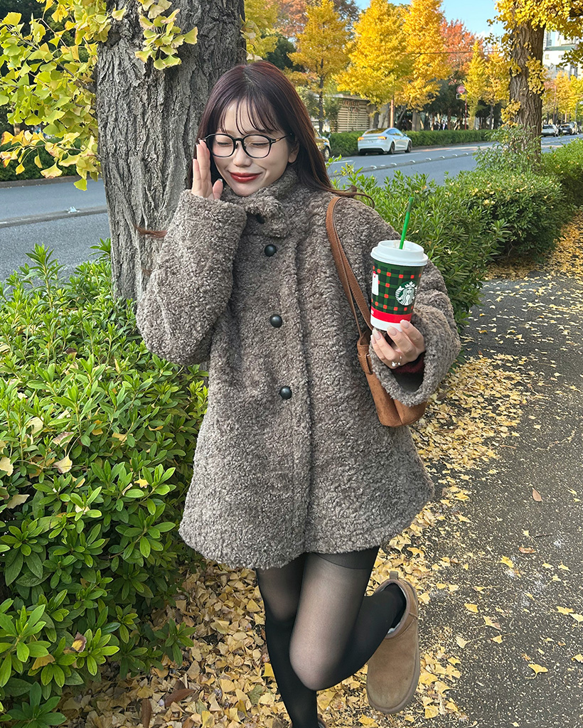 ボアハーフコート