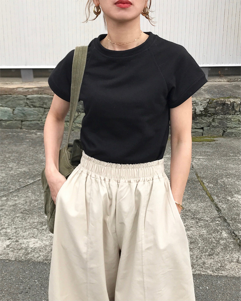 ラグランスリーブ半袖Tシャツ