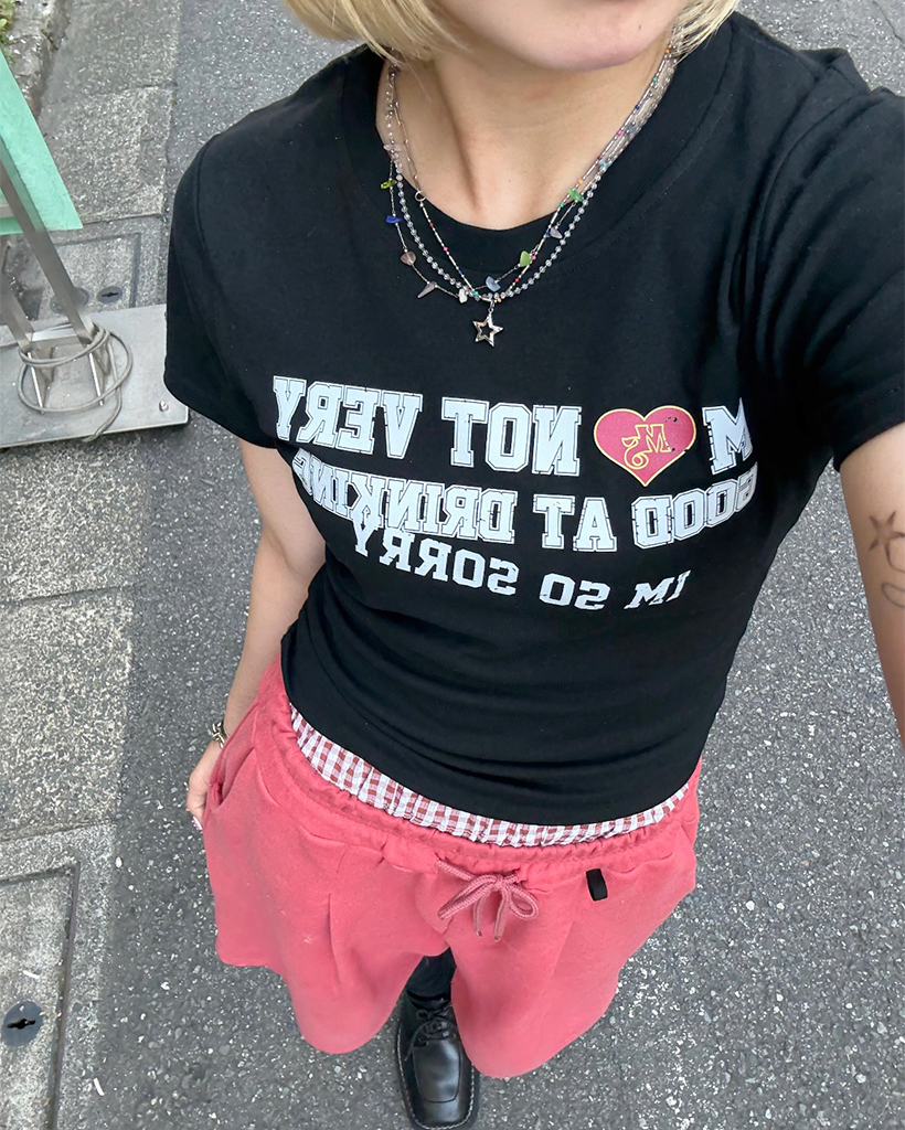 IMレタリングクロップド半袖Tシャツ | ファッション通販サイト NUGU
