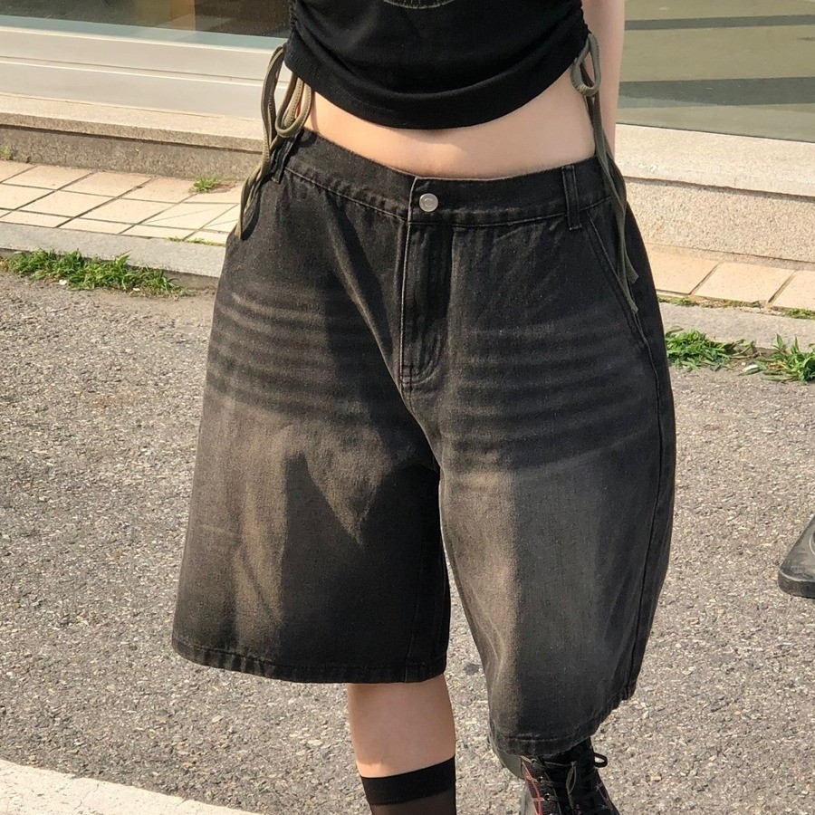 アメカジ レトロ ワイドハーフパンツ ショートパンツ カーゴパンツ メンズ 膝丈 ミリタリー系 迷彩柄