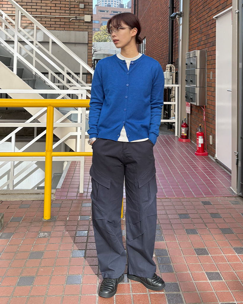 (ユニセックス)カーゴストリングイージーパンツ