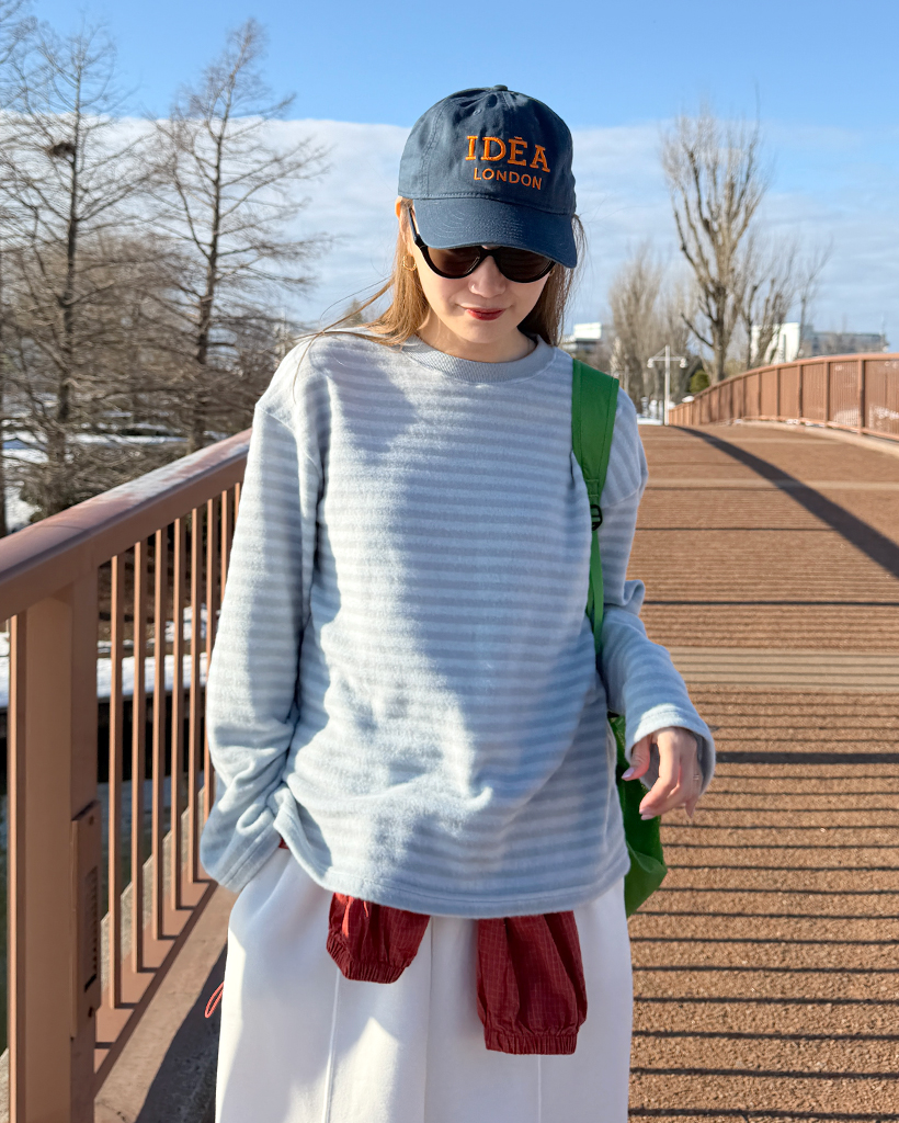 ラウンドネックボーダーTシャツ