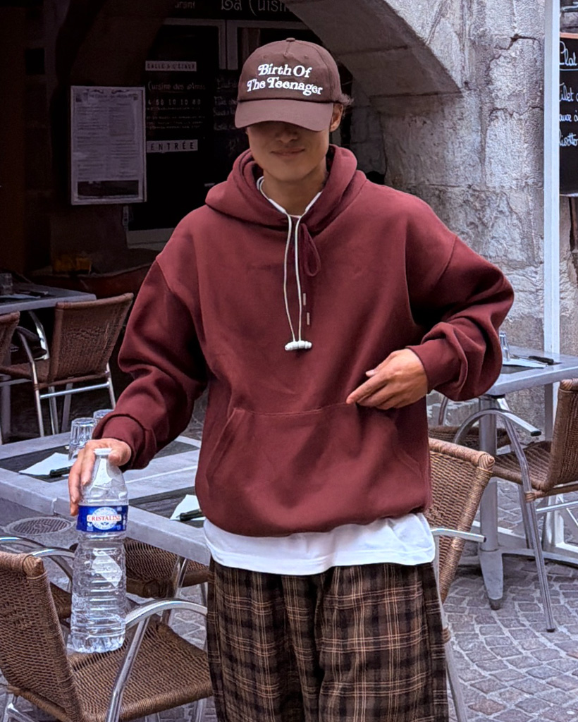 (ユニセックス) ベーシックポケットパーカー