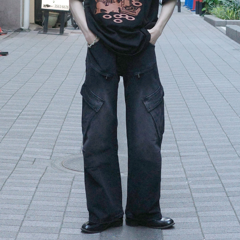 BACKLASH ジッパーポケット付き黒パンツ TxLQshc2fgdM.jpg?width=768