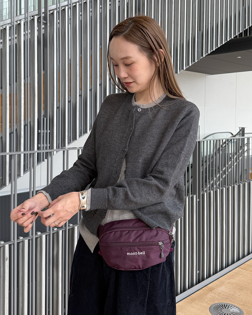 レイヤードニットカーディガン