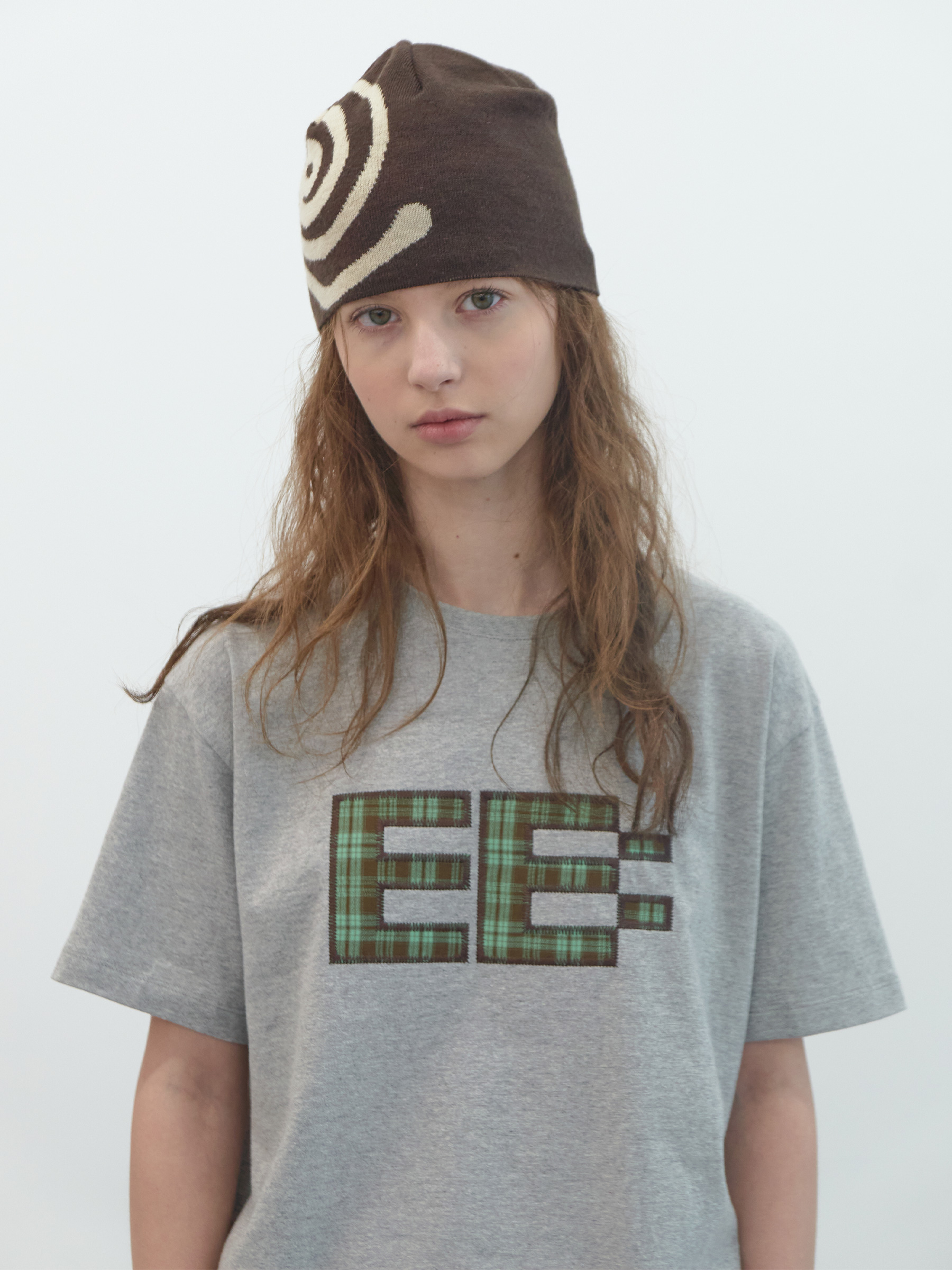 Pixel Logo Boxy T-shirt (Grey)