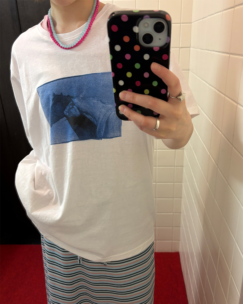 ビンテージホースショートスリーブTシャツ