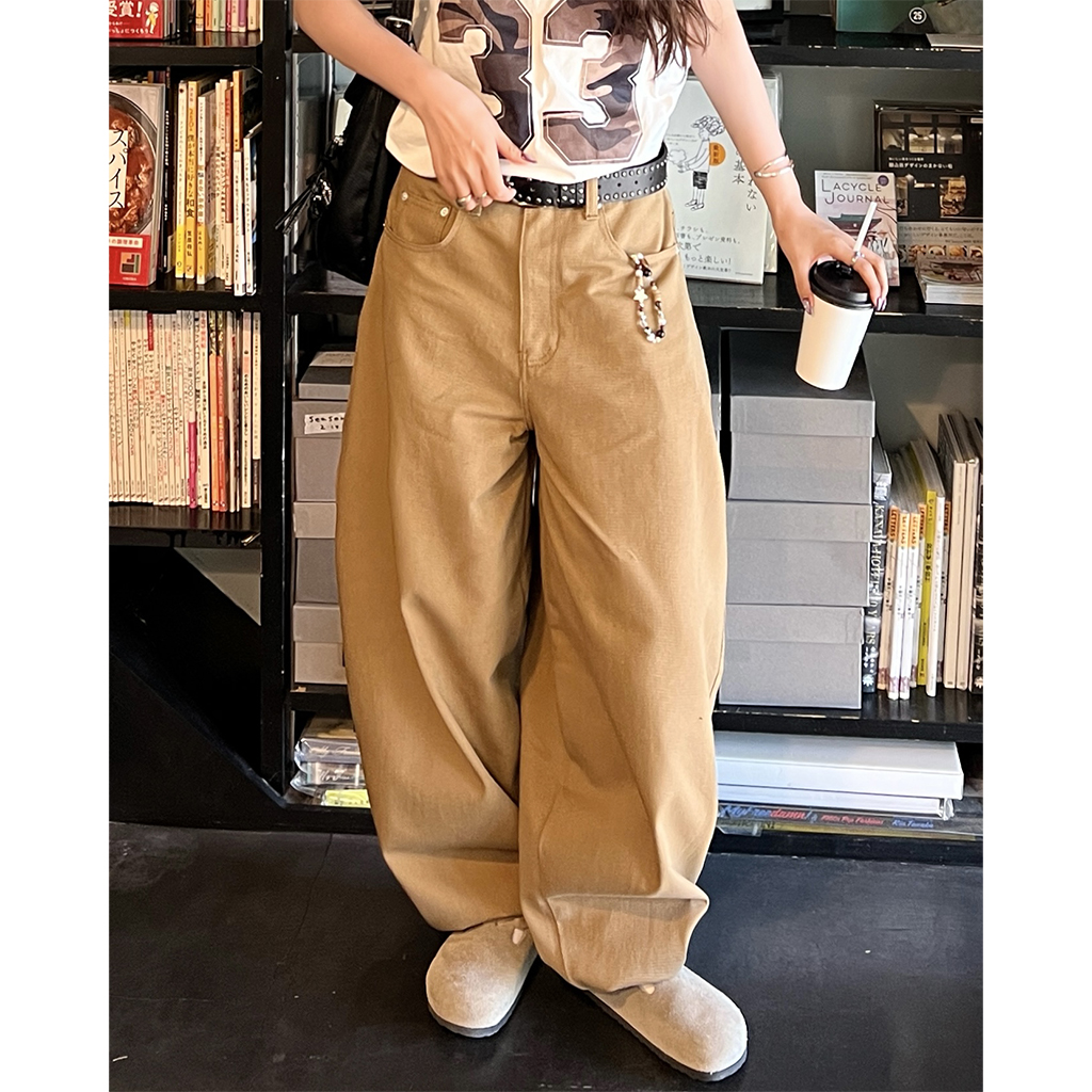 (ユニセックス)  バルーンコットンパンツ