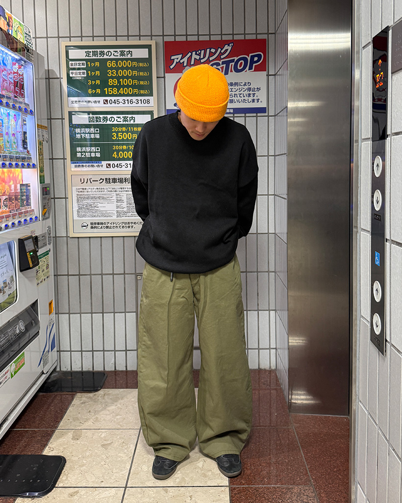 ワイドコットンパンツ