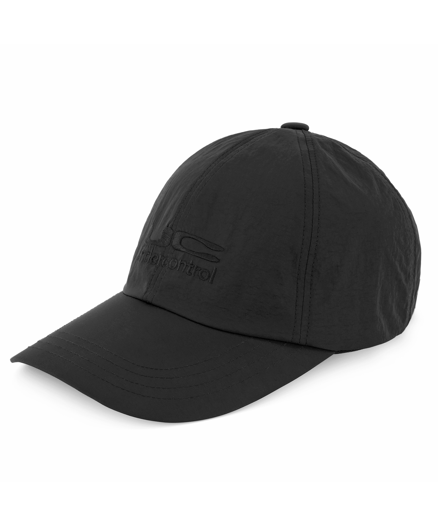黒のナイロン製ベースボールキャップ UC DUPLEX / NYLON B B / BLACK(夏 ナイロン ﾍﾞースﾎﾞールキャッﾌﾟ