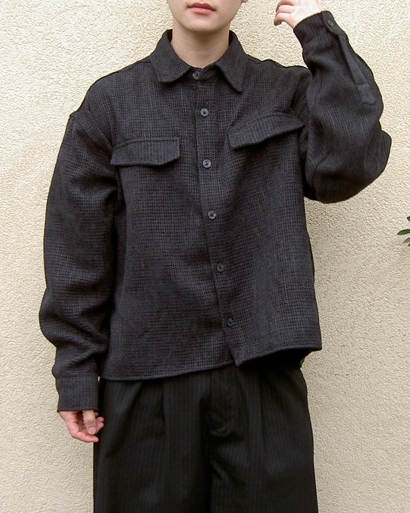 ツイードシャツジャケット