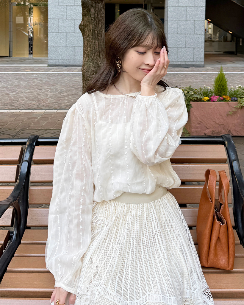 シースルーレイヤードチェックブラウス♡ シースルーレイヤードブラウス | ファッション通販サイト NUGU