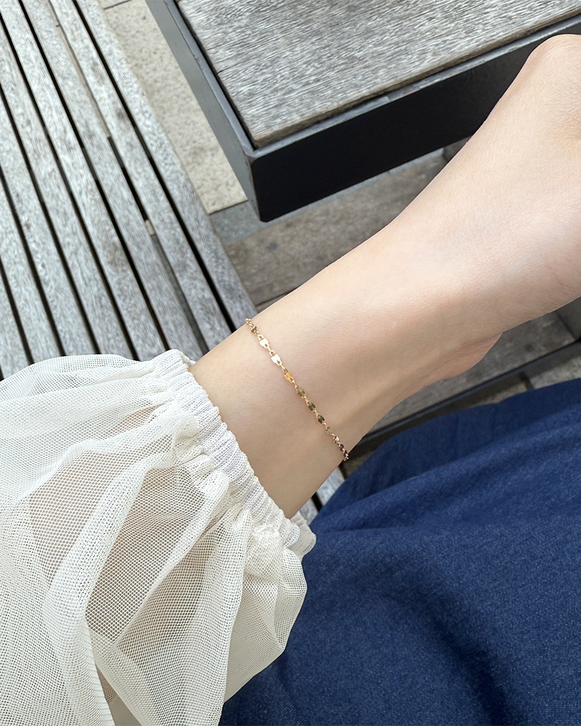 シンプルチェーンブレスレット