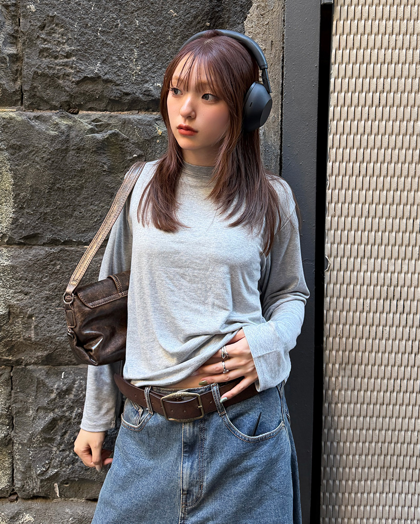 レーヨンロングTシャツ