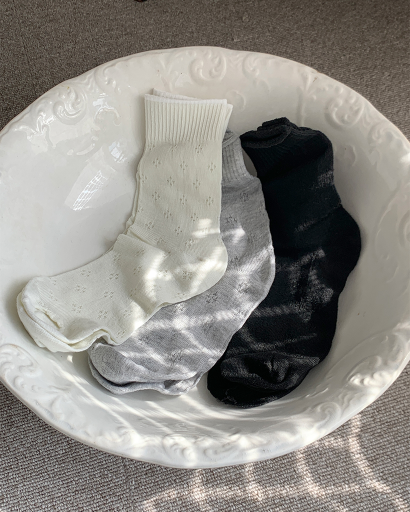 パンチングソックス3カラーセット