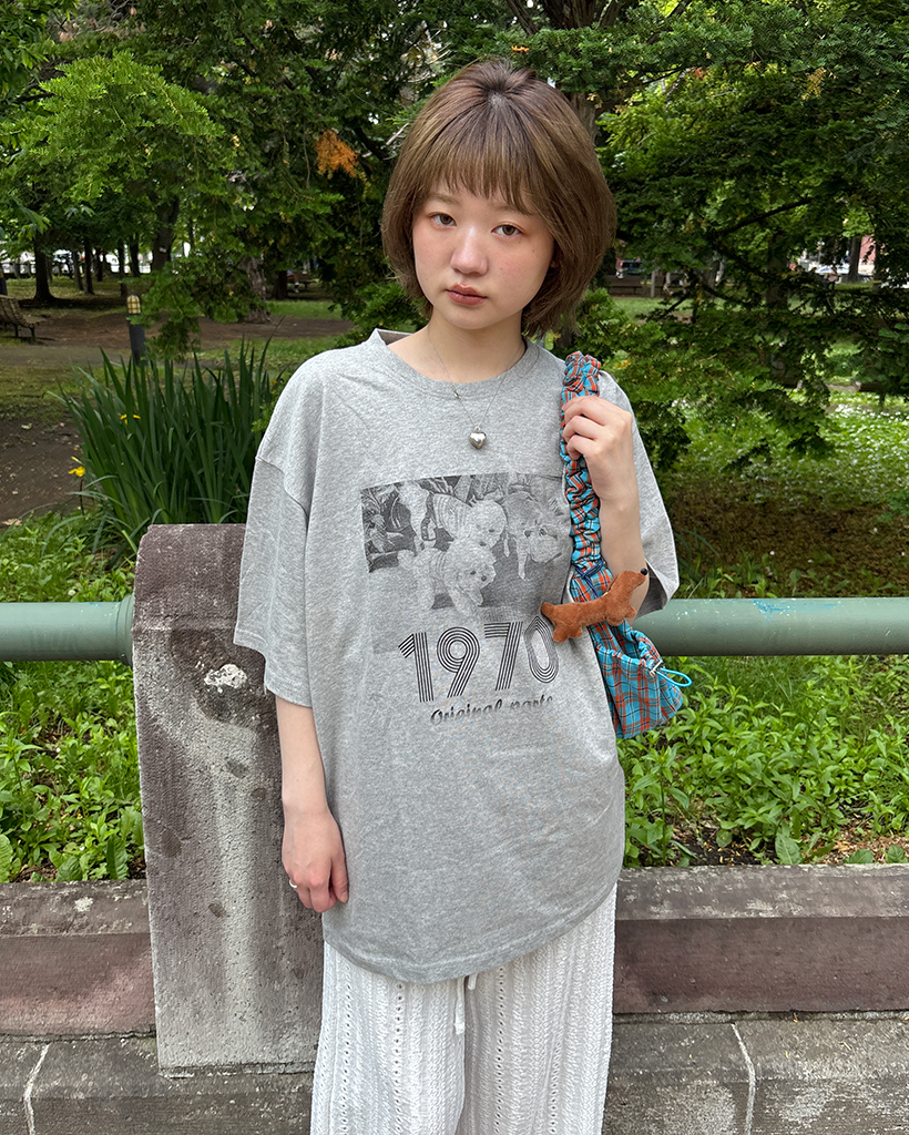 パピープリンティングTシャツ