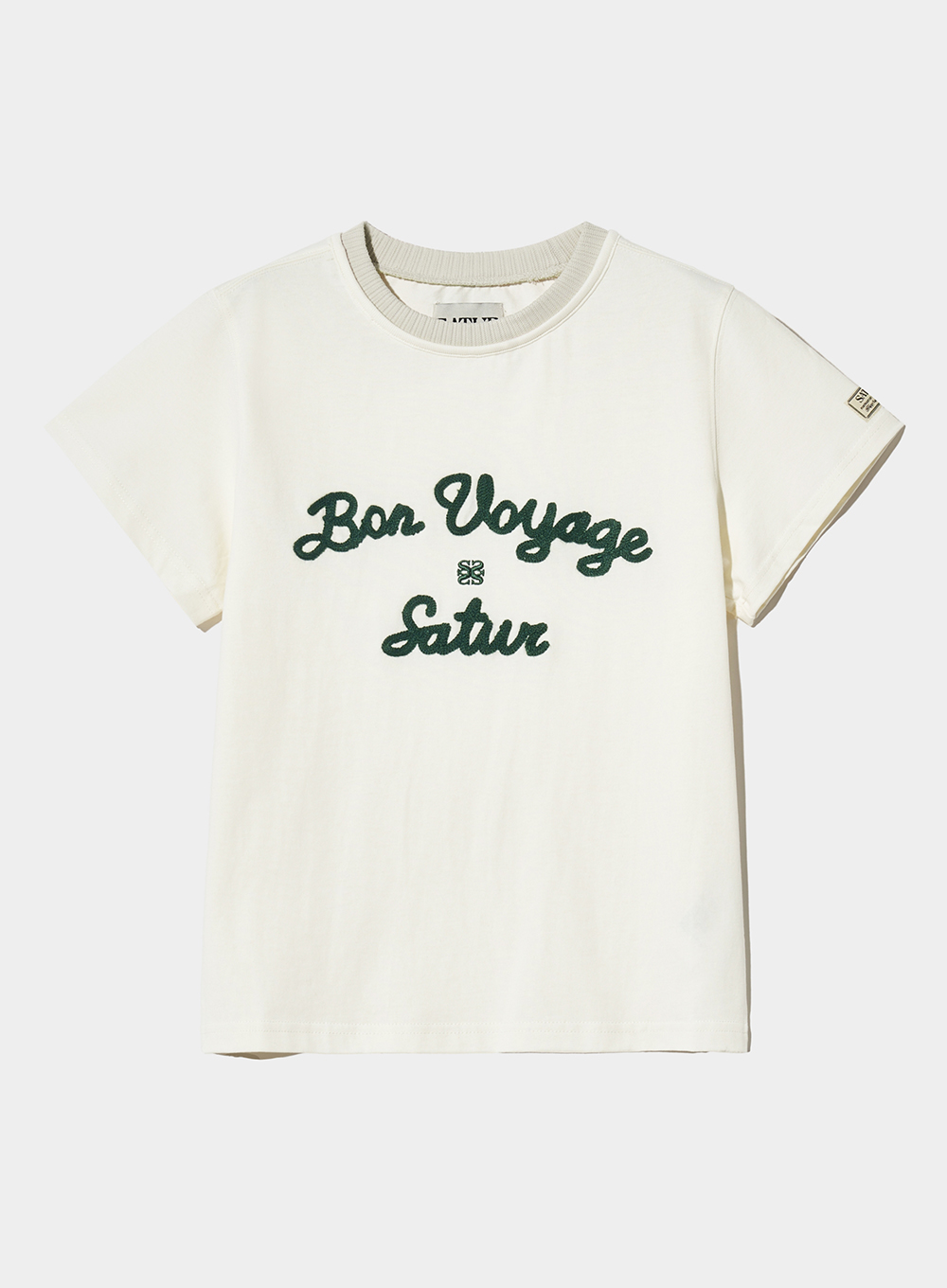 Satur Logo Voyage T-Shirt - Ivory Orange | ファッション通販